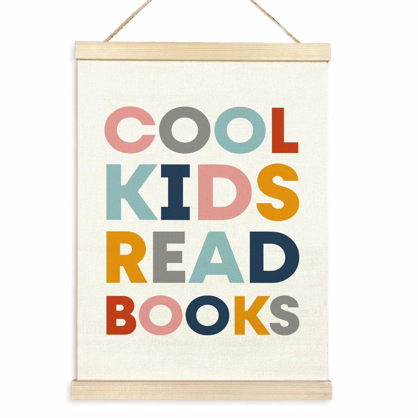 TAEDIN Kids Book Poster Hanger Frame Wooden Colorful 12x16 Space Theme