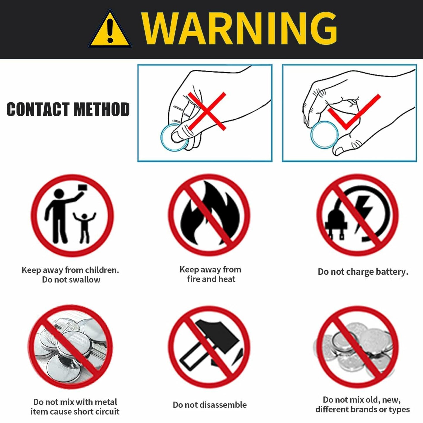 Pinochi Key Fob Battery Replacement for Nissan Smart Remote CR2032 3V