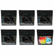 Frankie & Ivy 11 Inch Clear Front Storage Bins Gray 6 Pack Fabric