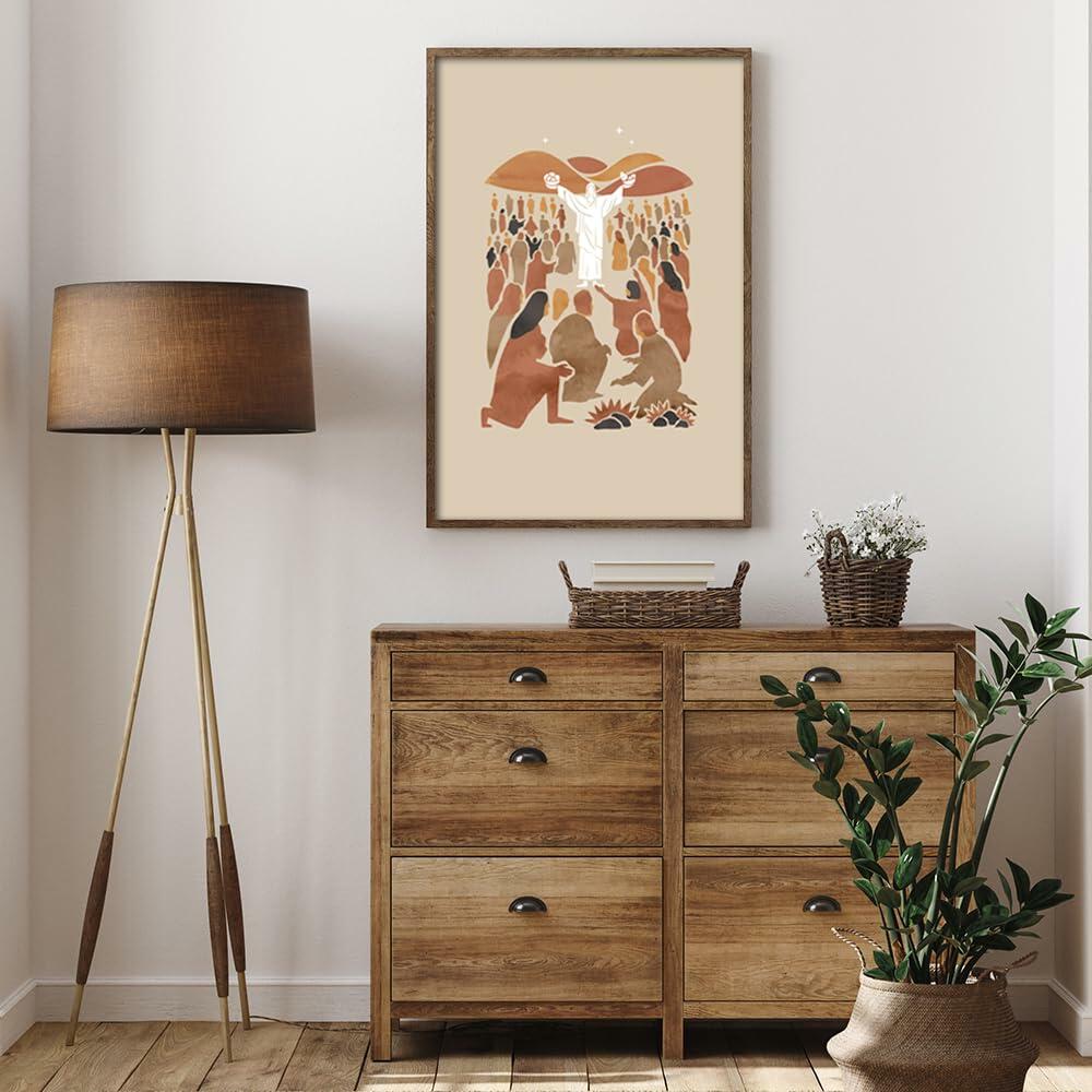 FBKDVC Christian Scripture Poster Jesus Feeds 5000 16x24in Unframed