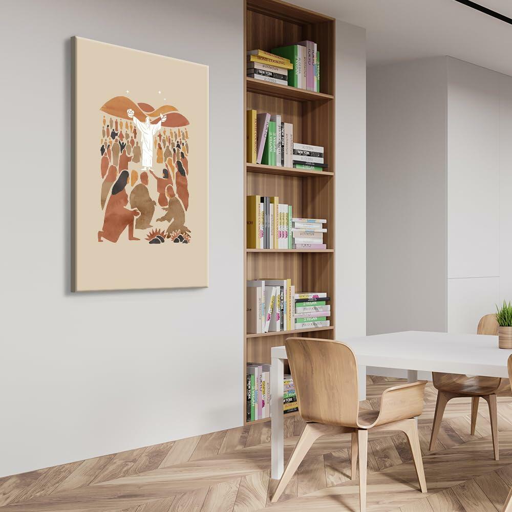 FBKDVC Christian Scripture Poster Jesus Feeds 5000 16x24in Unframed