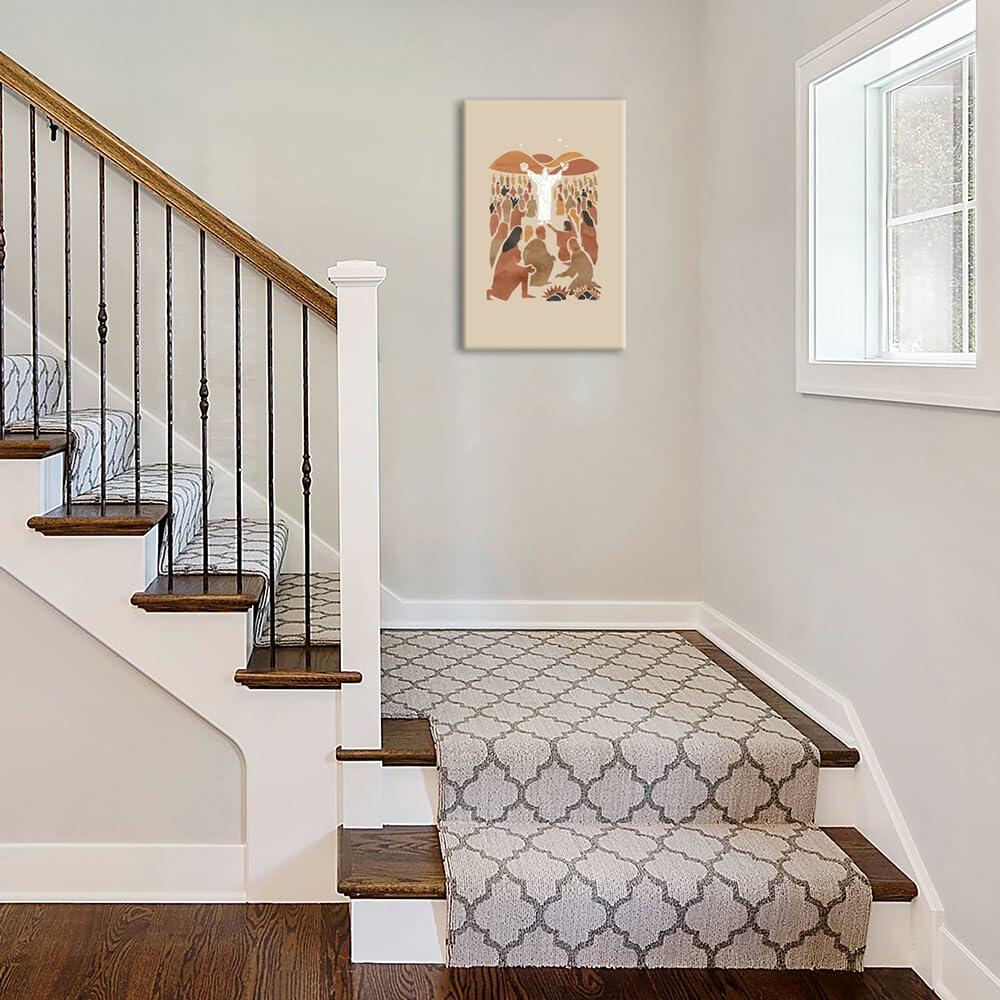 FBKDVC Christian Scripture Poster Jesus Feeds 5000 16x24in Unframed