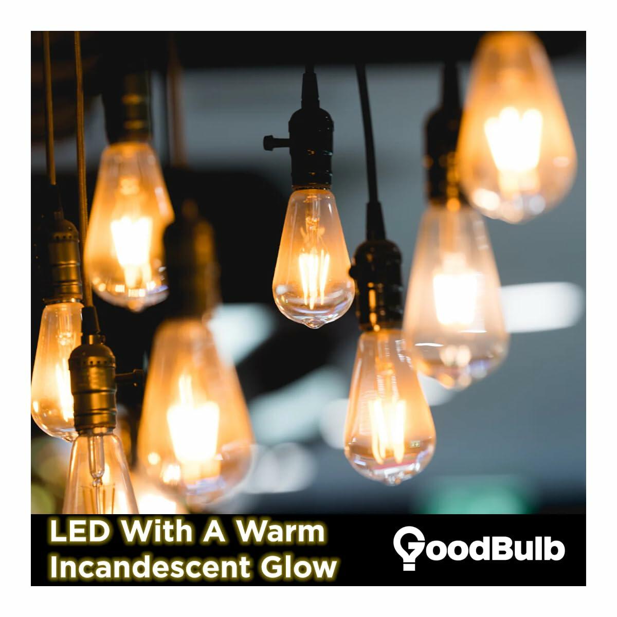 GoodBulb LED A19 5W 40W Replacement 2700K 500 Lumens High CRI 4 Pack