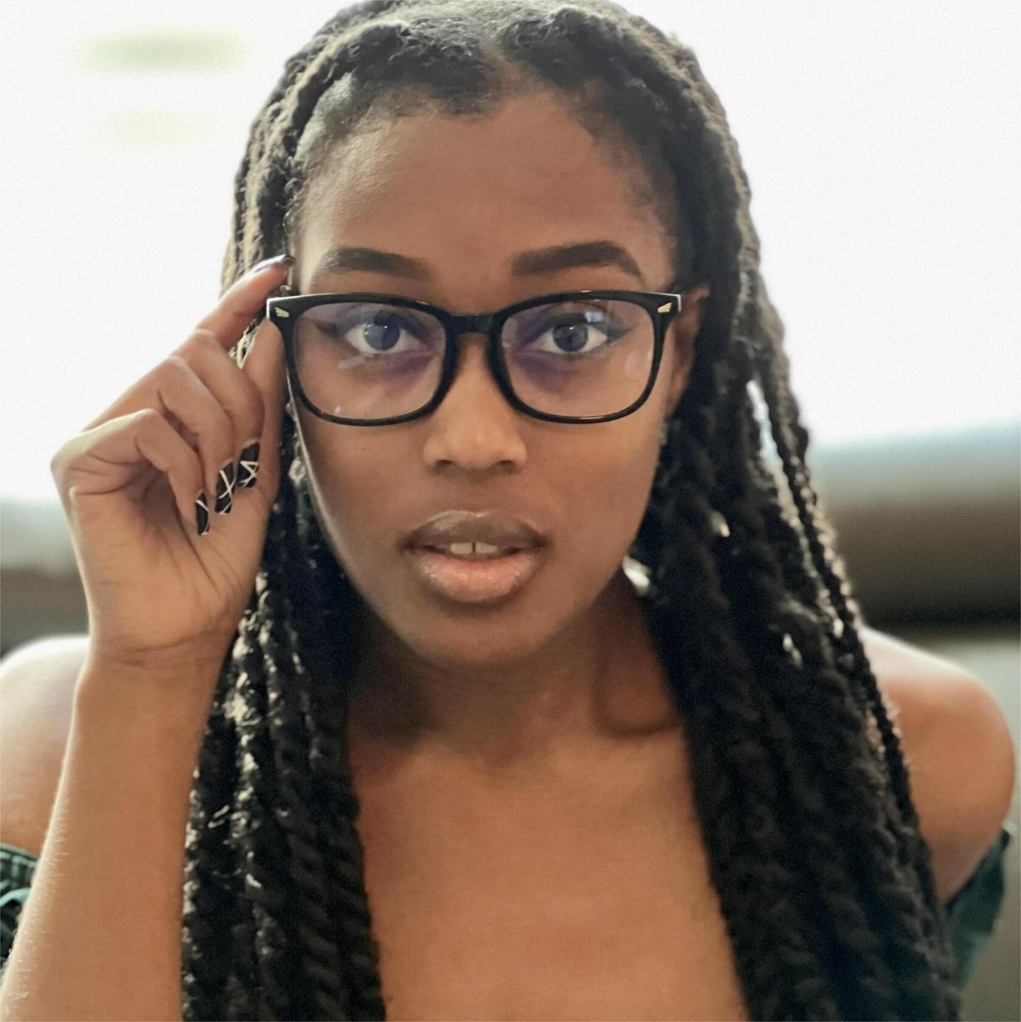 VISOONE Blue Light Blocking Glasses Square Anti Glare 2 Pack Gaming Men Women