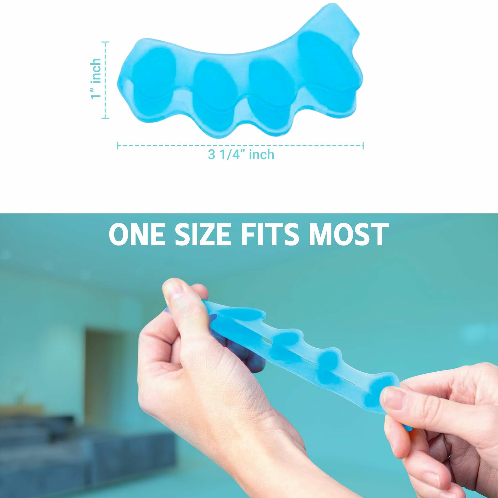 NAMELESS NICHE Toe Separators Bunion Corrector Toe Spacers White 1 Pair