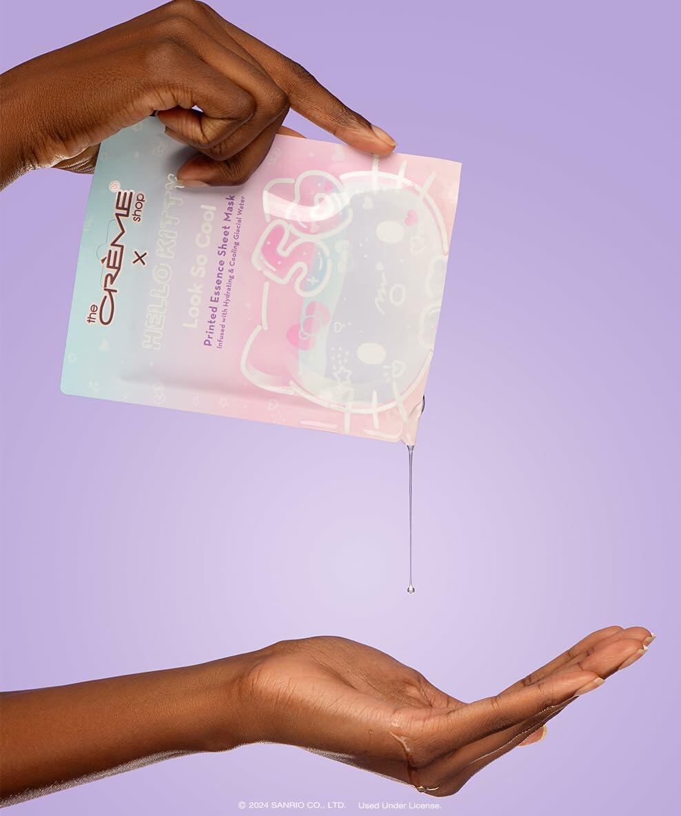 The Crème Shop Hello Kitty Look So Cool Essence Sheet Mask Pack of 12