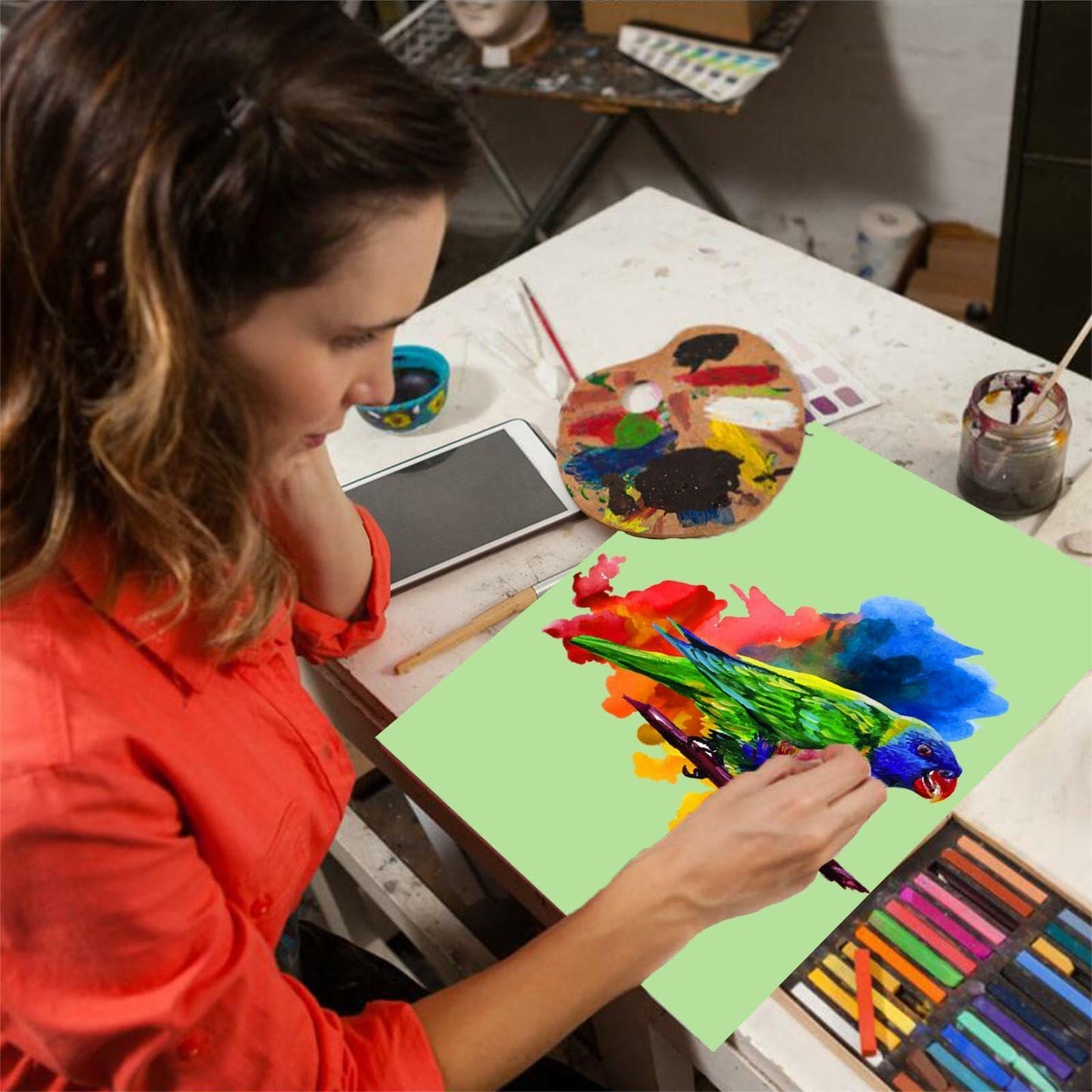 MEIOPUOYEAM Lake Blue Cardstock 8.5x11 Inch 25 Sheets Paper