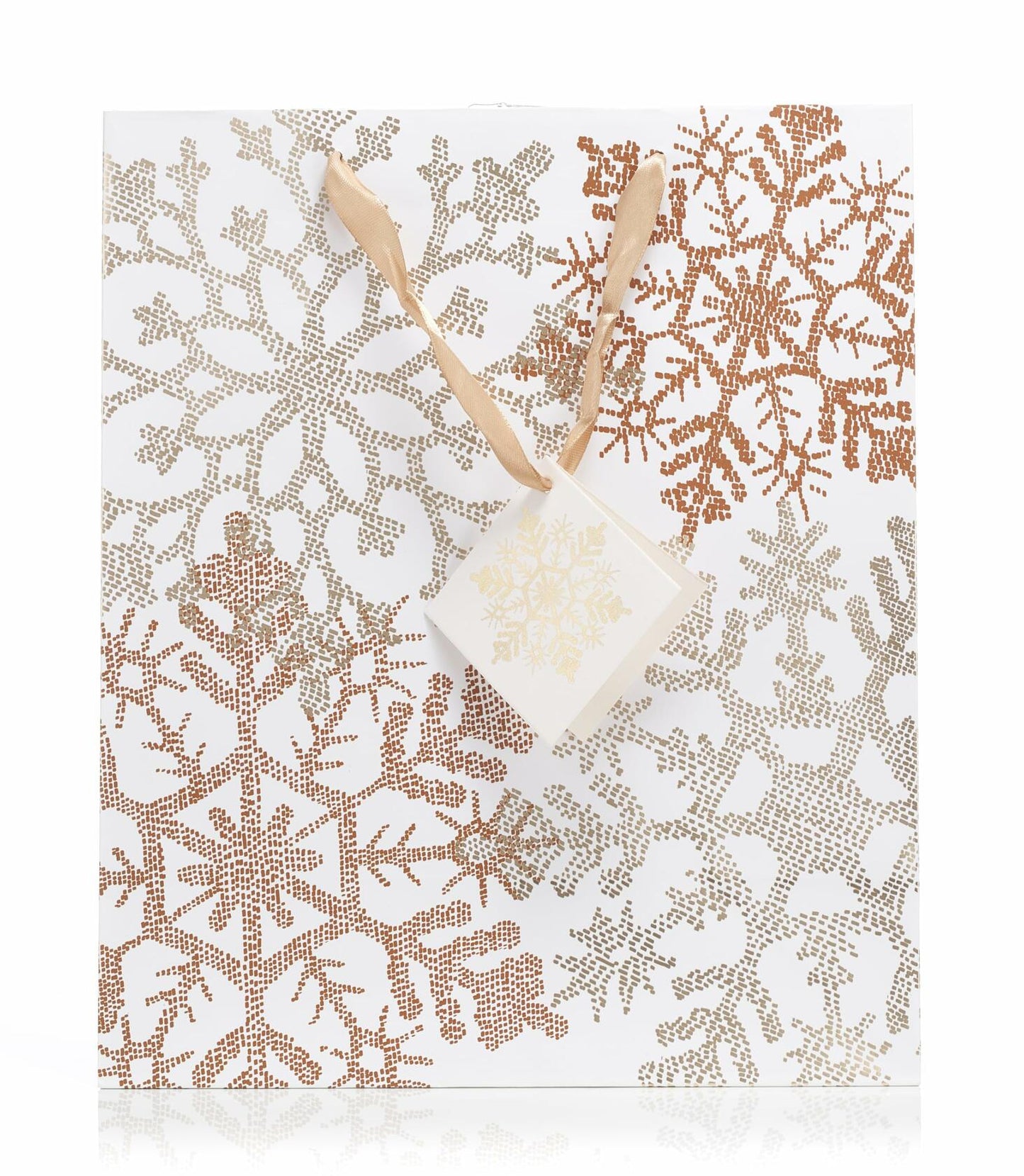 Fifth Ave Kraft Christmas Bags Large 12x10x5 Joy Pack of 12 Holiday Gift