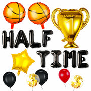 JeVenis Half Time Birthday Boy Basketball Balloons 1/2 Way to One