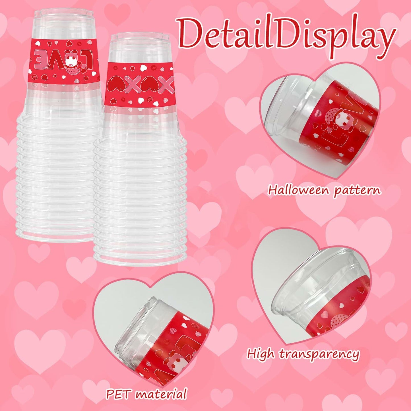 CIEOVO 50 Pack Witch Theme Party Cups 12oz Green Pink Disposable Plastic