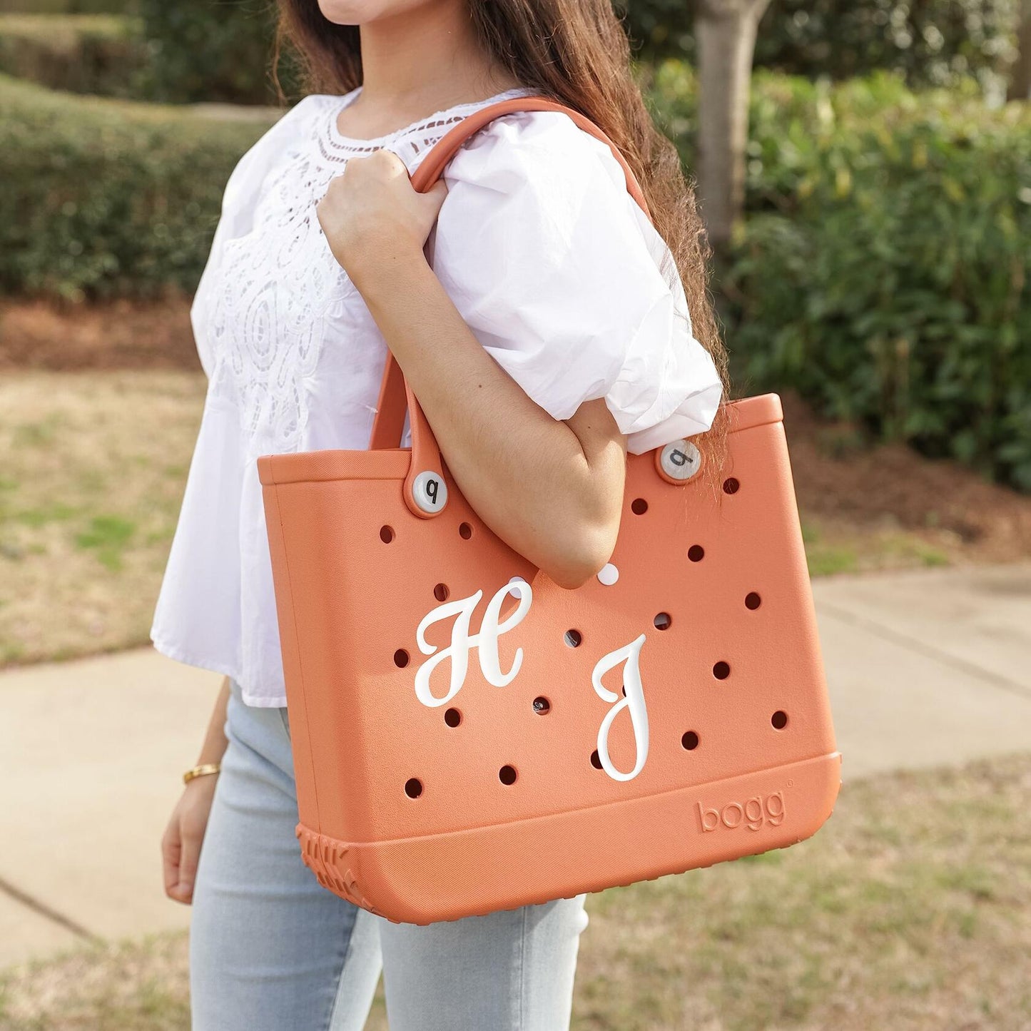 3PCS Letter Charms for Bogg Bags 2.75" Large Inserts Accessories White S