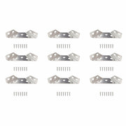 GWYAN 12 Pcs Stainless Steel Furniture Corner Connectors with Screws