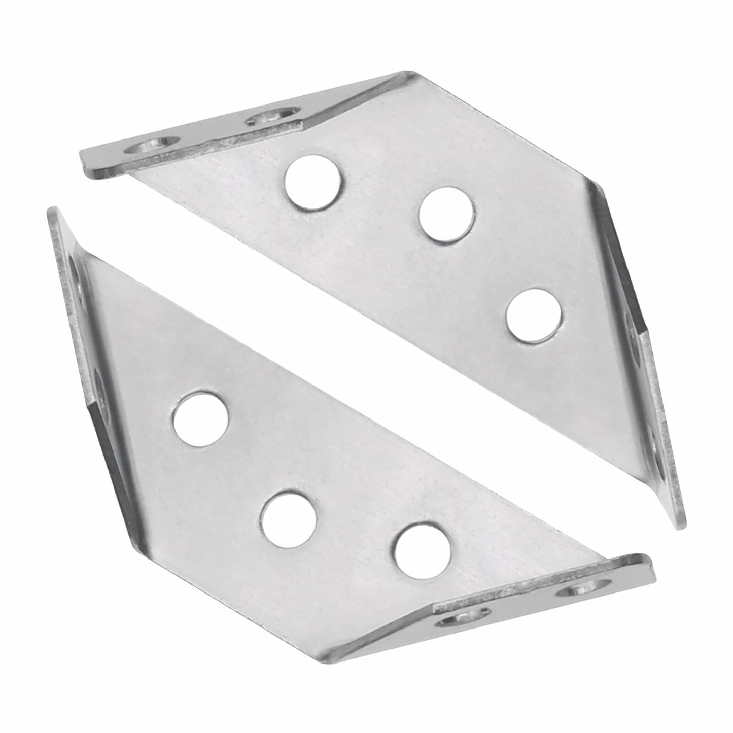 GWYAN 12 Pcs Stainless Steel Furniture Corner Connectors with Screws