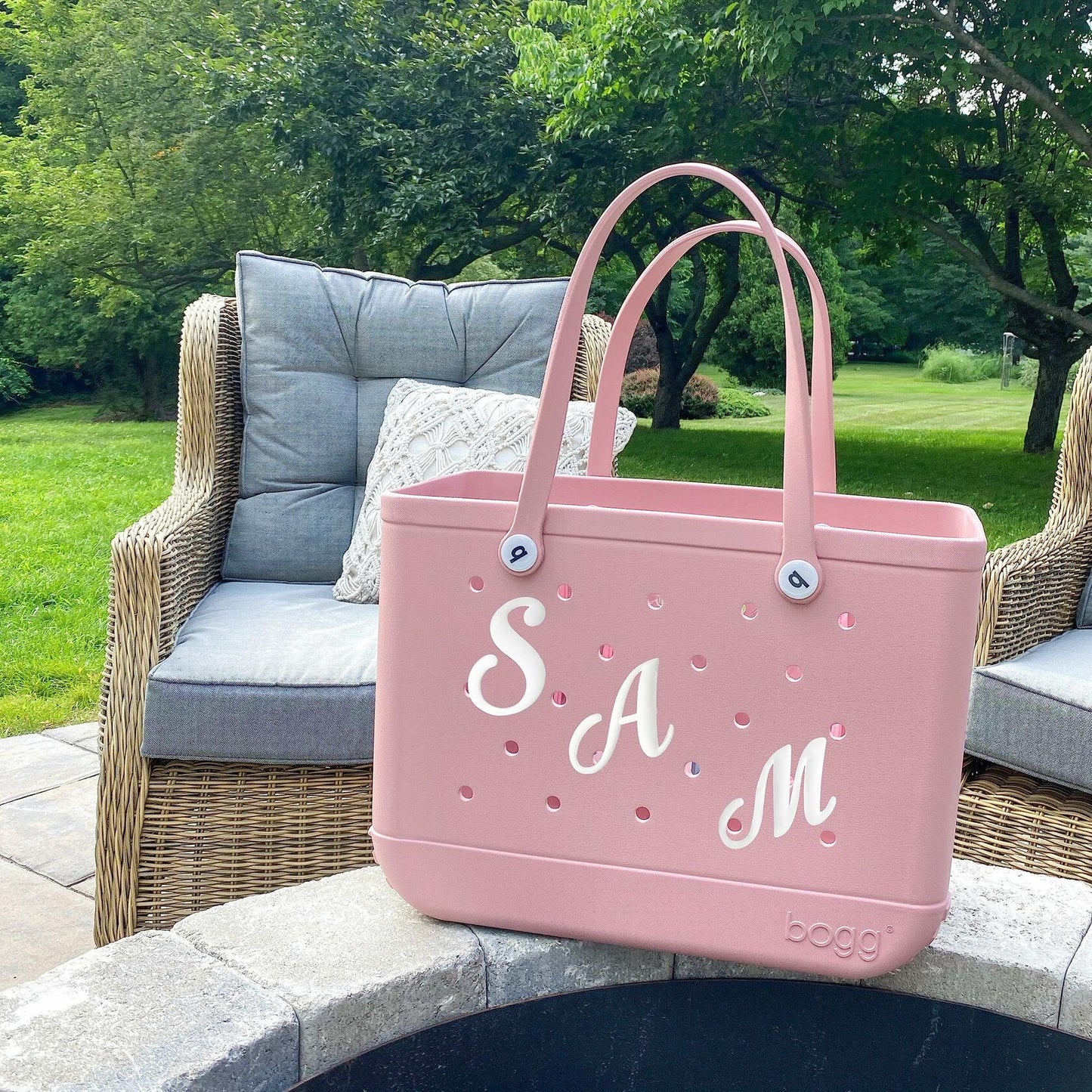 3PCS Letter Charms for Bogg Bags 2.75" Large Inserts Accessories White S