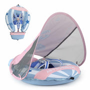MAMBOBABYFLOAT Baby Pool Float New Gen Safety Portable Backpack Blue Balloon