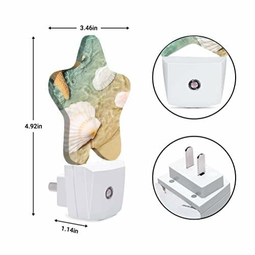 Caifujiqi Night Light Plug-in Dusk to Dawn Sensor White LED Energy Efficient