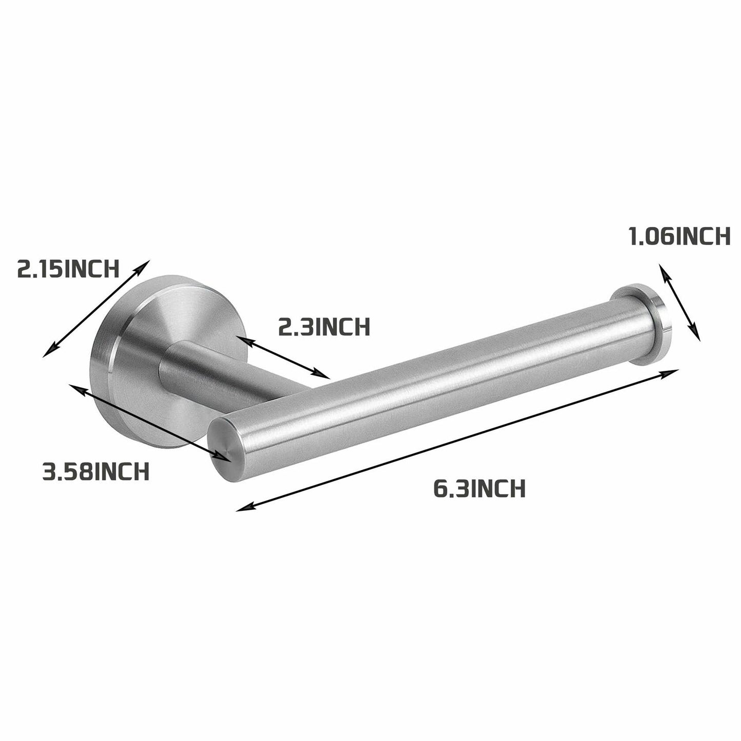 Voraus SUS304 Stainless Steel Toilet Paper Holder Wall Mount 2
