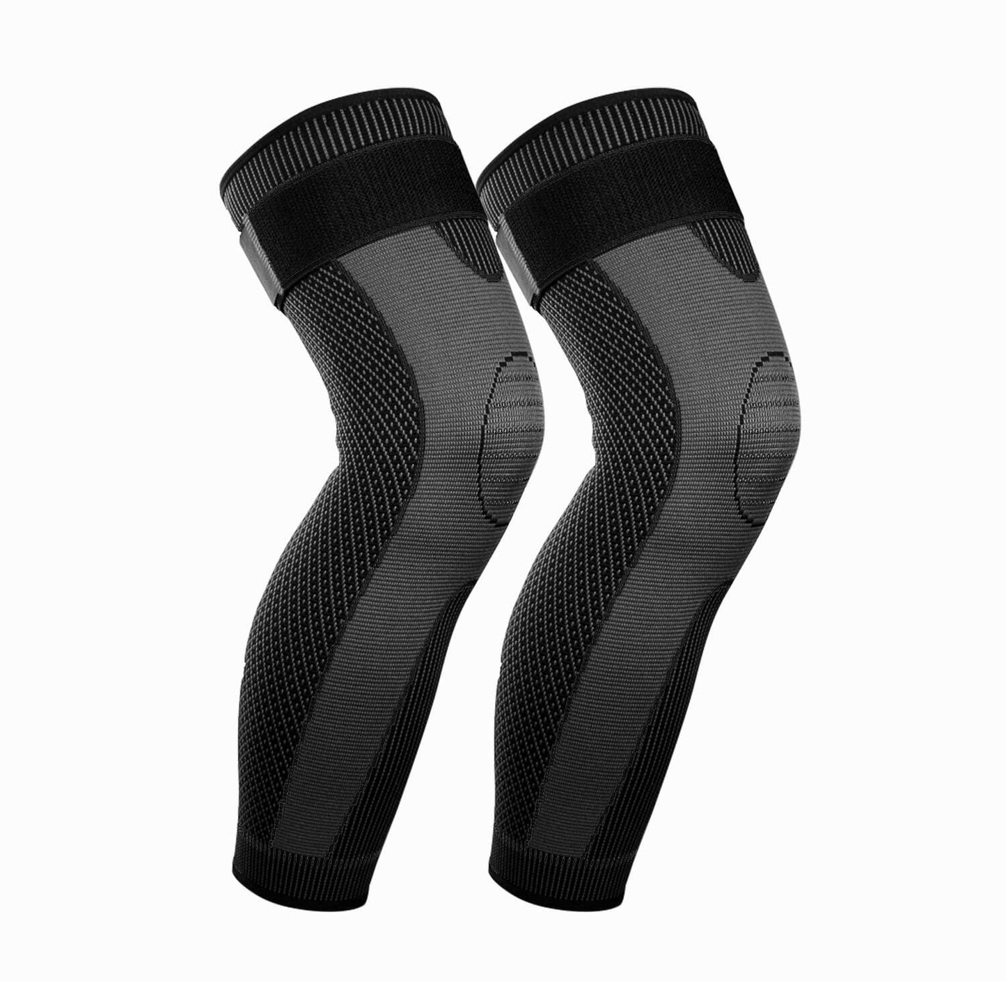 Mumian Full Leg Compression Sleeves with Strap Black 1 Pair Size XXX-Large