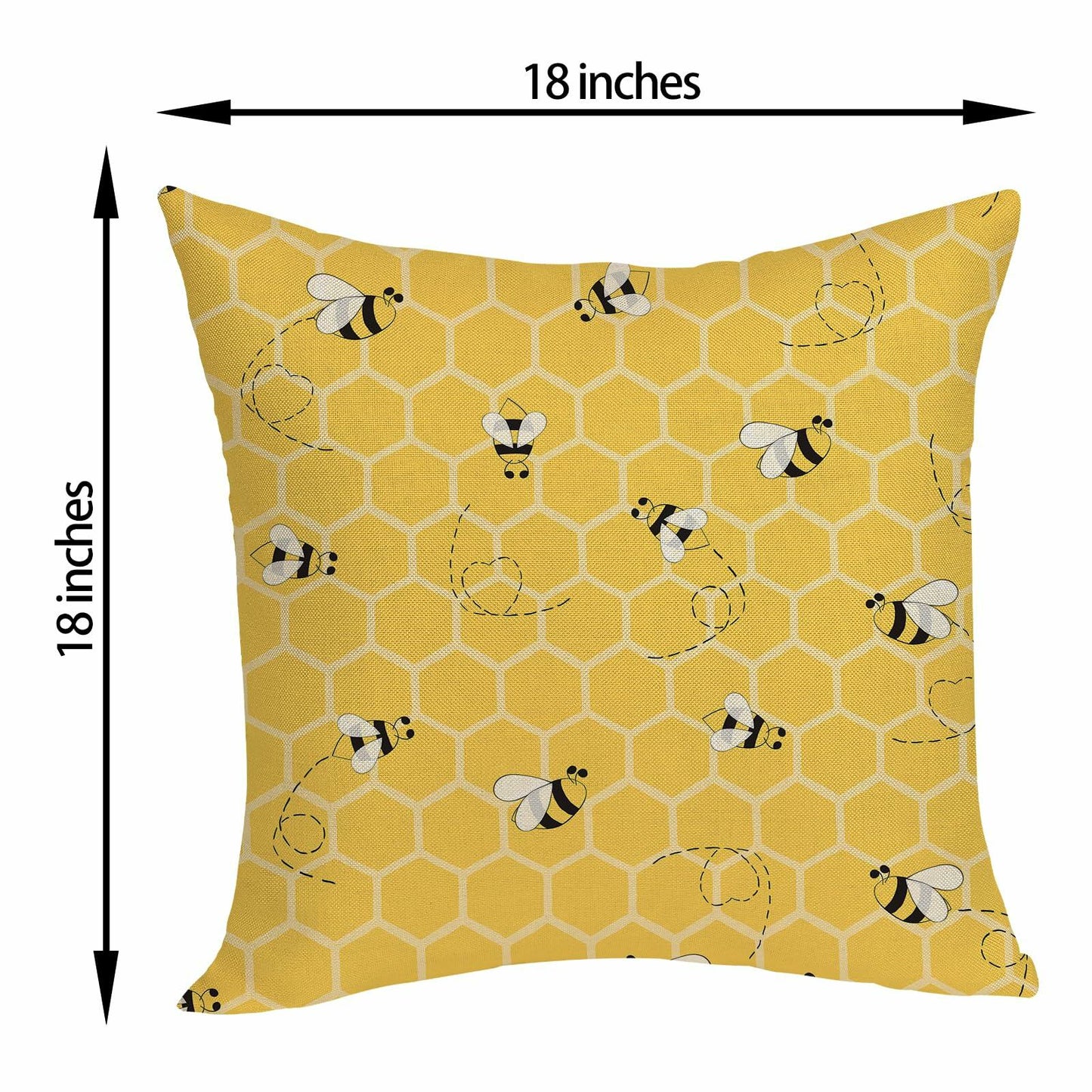 OFIRD Spring Easter Pillow Covers 18x18 Pack of 2 Pink Green Bunny Floral