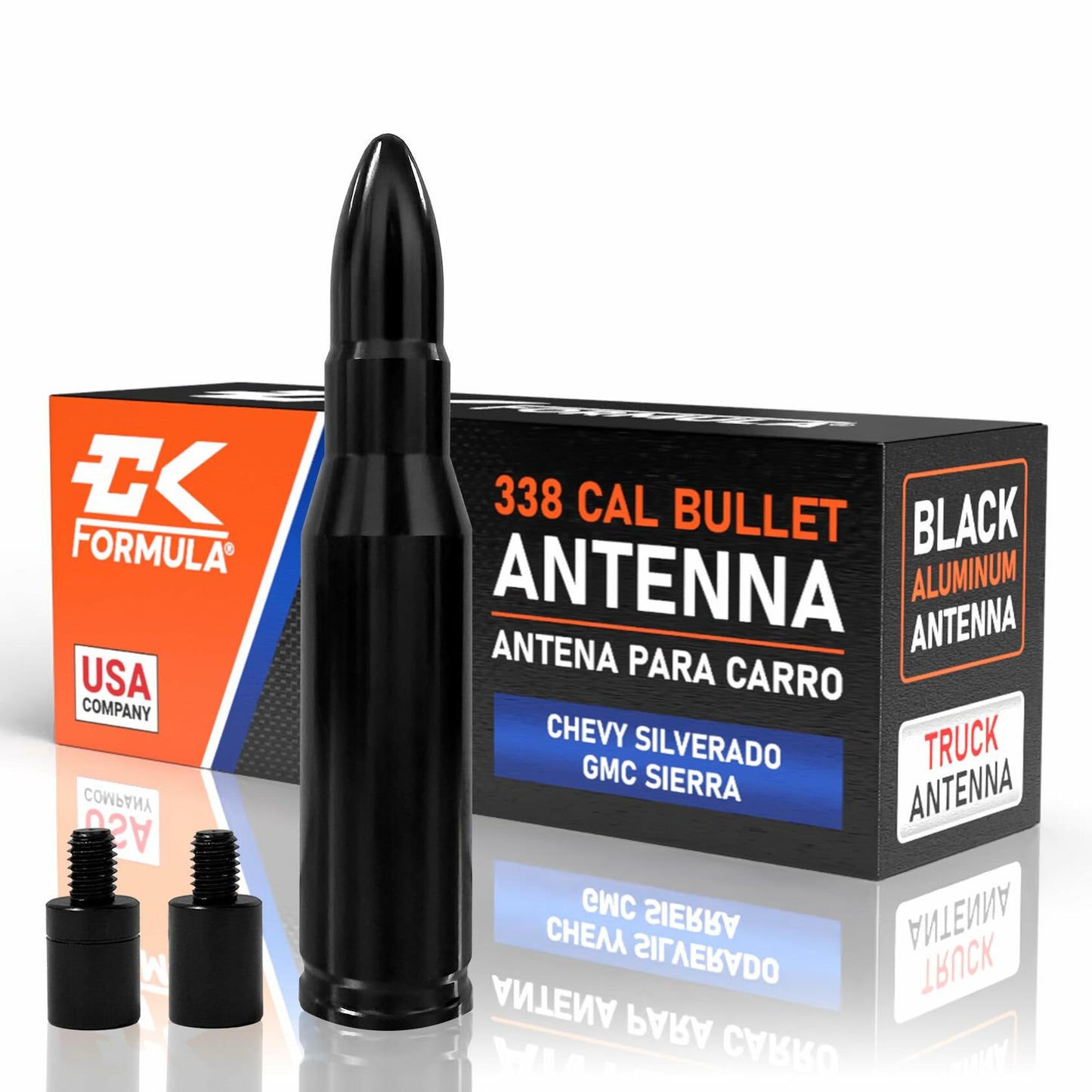 CK FORMULA 3.7 Inch Mini Black Antenna for Chevy Silverado GMC Sierra 1500