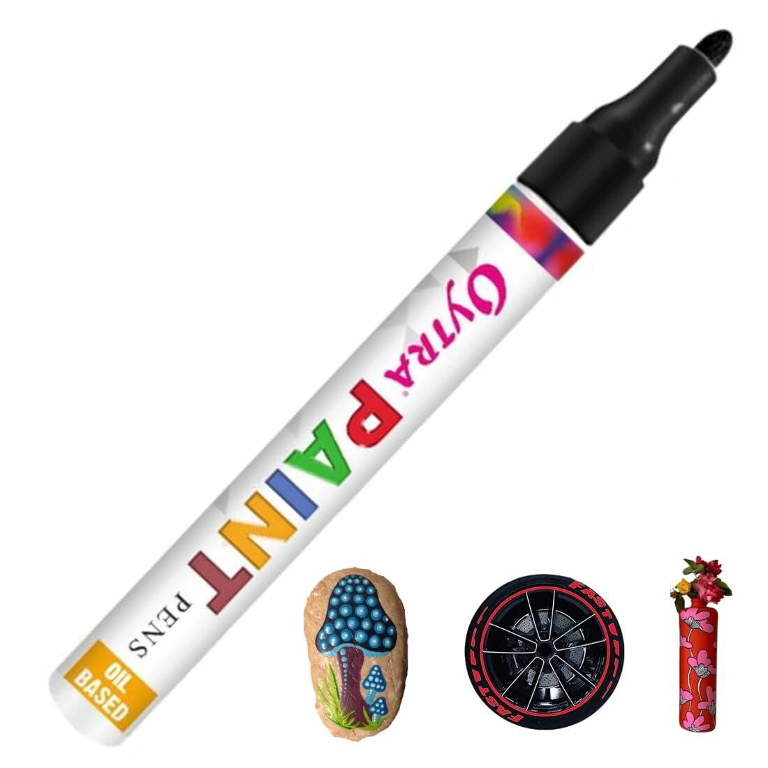 Oytra Permanent Waterproof Paint Marker Pen Yellow Oil Based All Surfaces