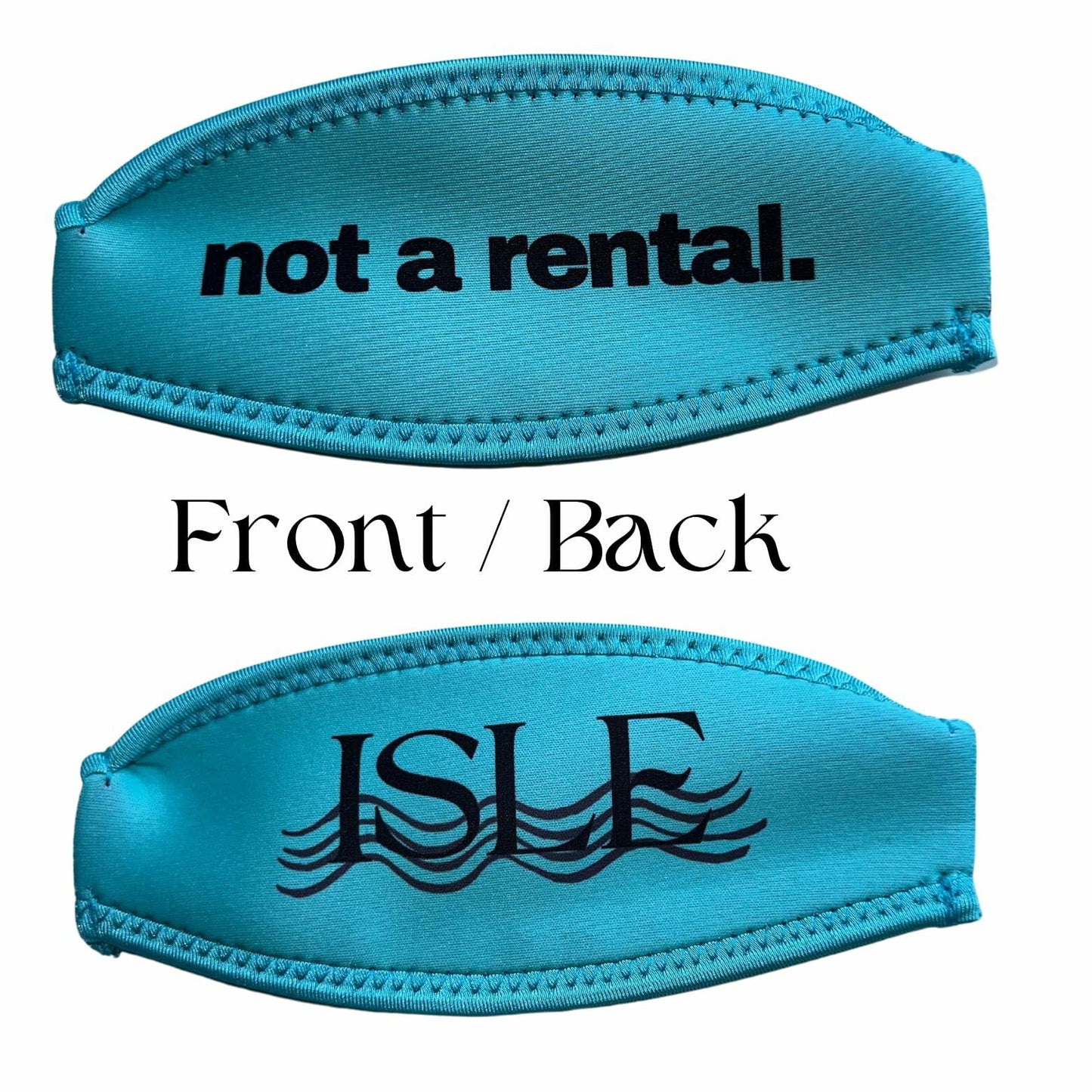 Isle Essentials Aqua Lime Green Scuba Snorkel Mask Strap Cover