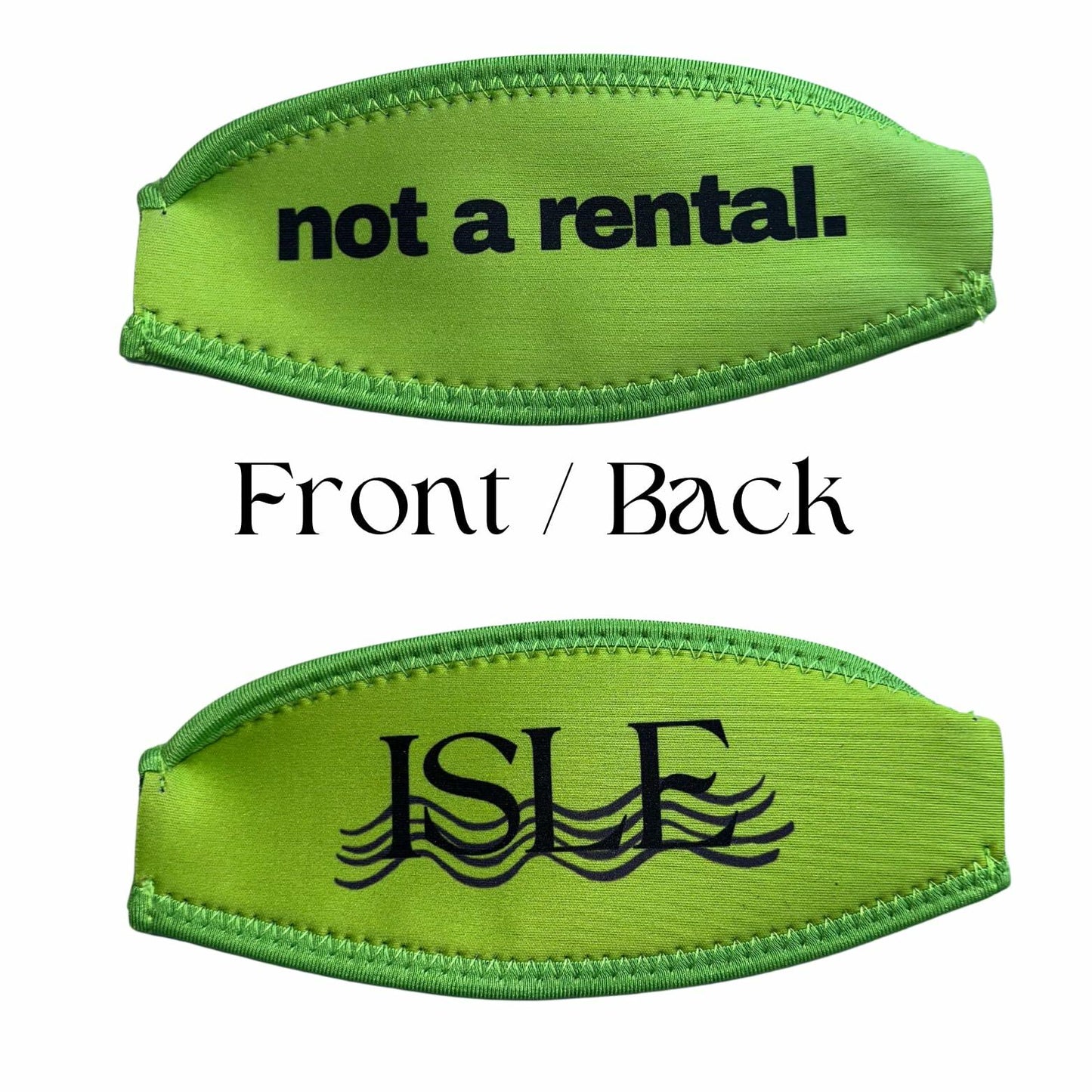 Isle Essentials Aqua Lime Green Scuba Snorkel Mask Strap Cover