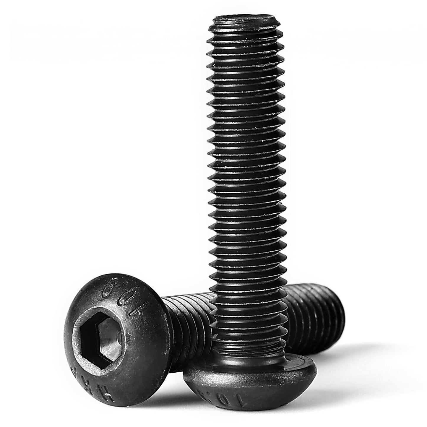 NIULUNBAO M8-1.25x45mm Button Head Socket Cap Screws Black Oxide 10pcs