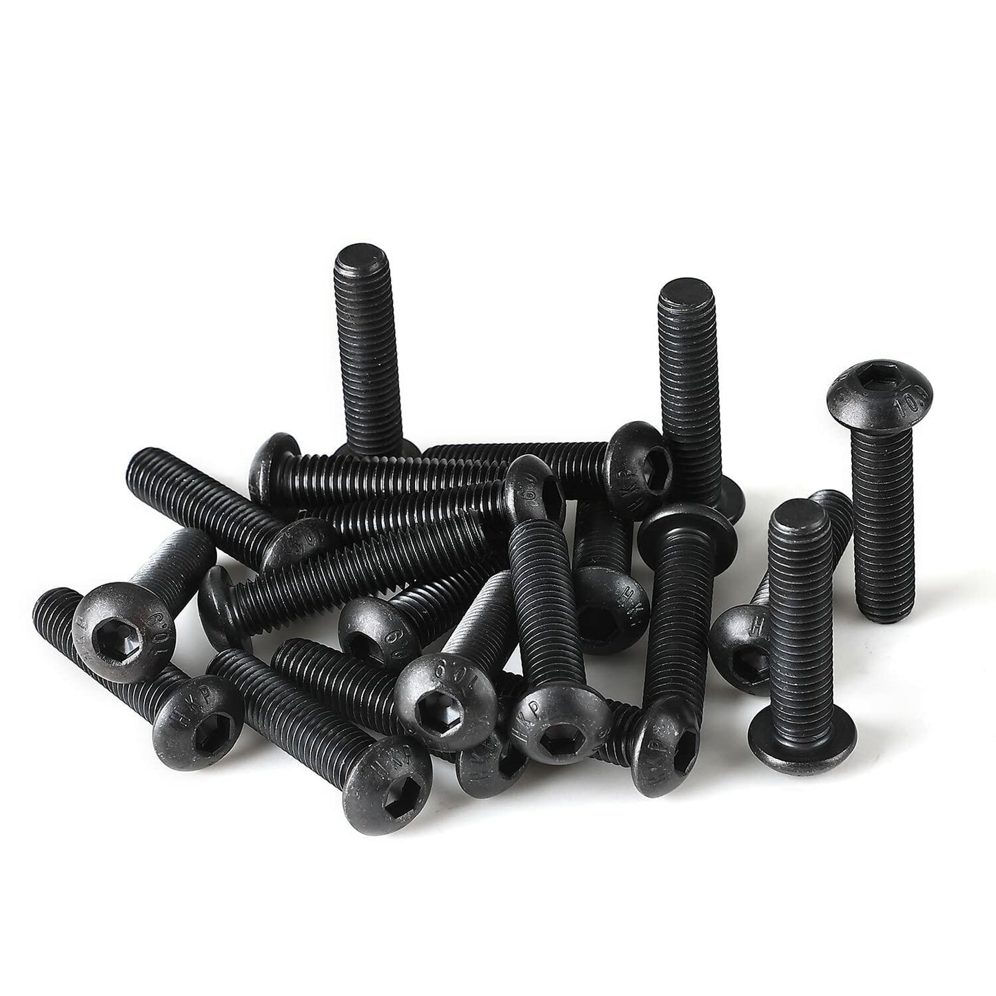 NIULUNBAO M8-1.25x45mm Button Head Socket Cap Screws Black Oxide 10pcs
