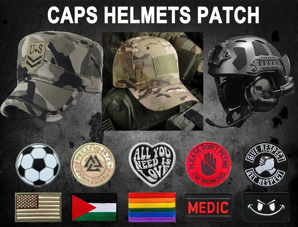 2 Pcs America Australian USA Flag Patch Tactical Military Embroidered