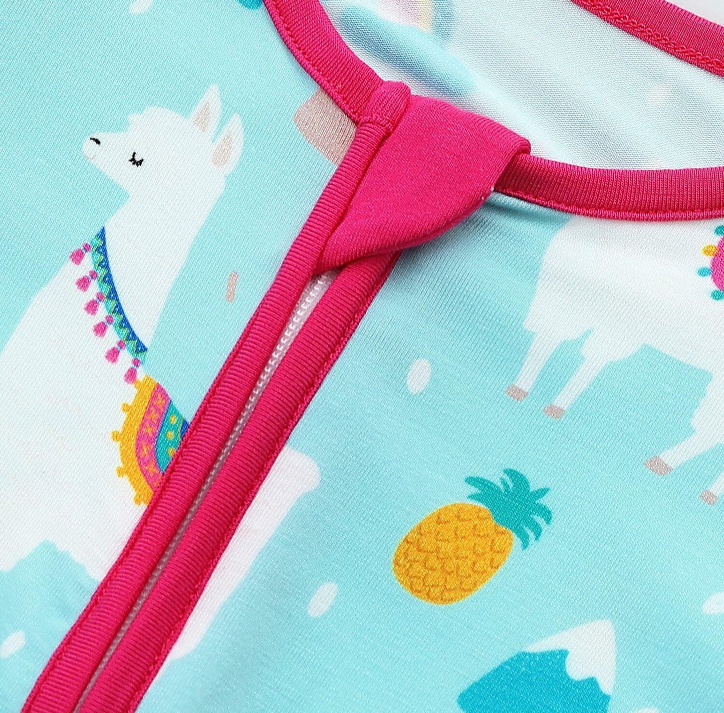 SUZEL Bamboo Baby Footless Romper Pineapple Cartoon 6-12M