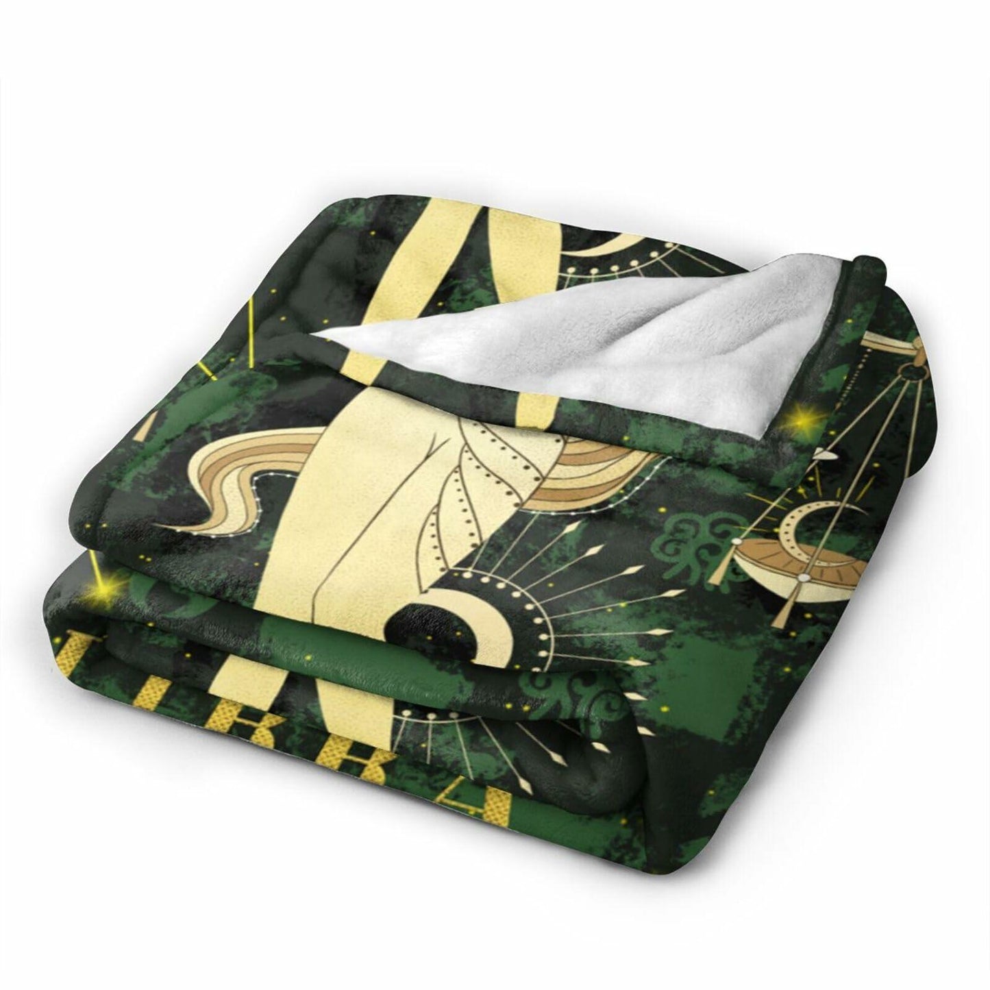 Aswuihz Libra Constellation Flannel Throw Blanket 60x50 Fuzzy Cozy
