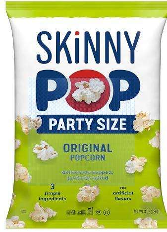 SkinnyPop Original Popcorn 4.4oz Healthy Gluten-Free Snack Bag