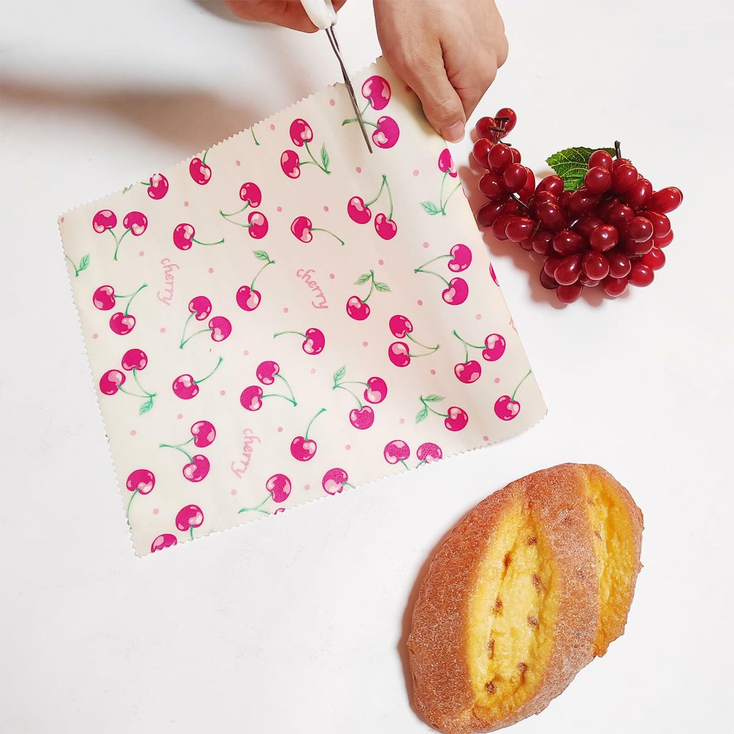 Envoltura Verde Beeswax Food Wraps Roll 10x39in Reusable Eco-Friendly Cheery