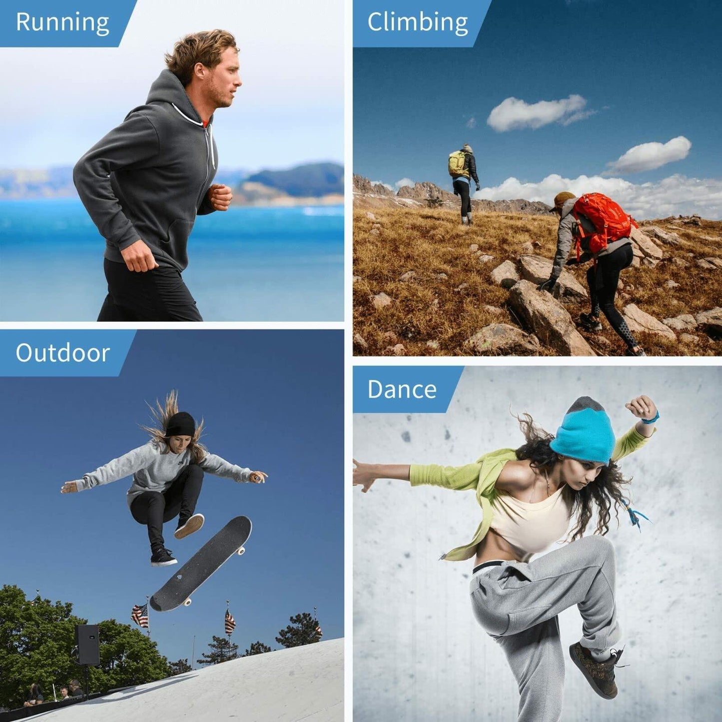 NoUtat Haunted Mansi Slouchy Beanie Hat Lightweight Knit Cap Unisex