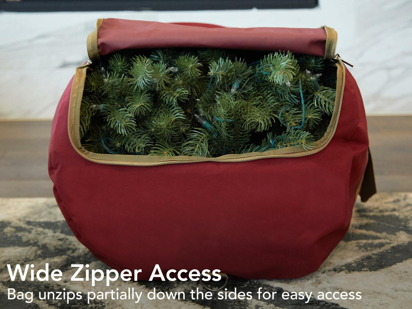 Covermates Keepsakes Garland Duffle Bag Durable Polyester Red Fits 25ft