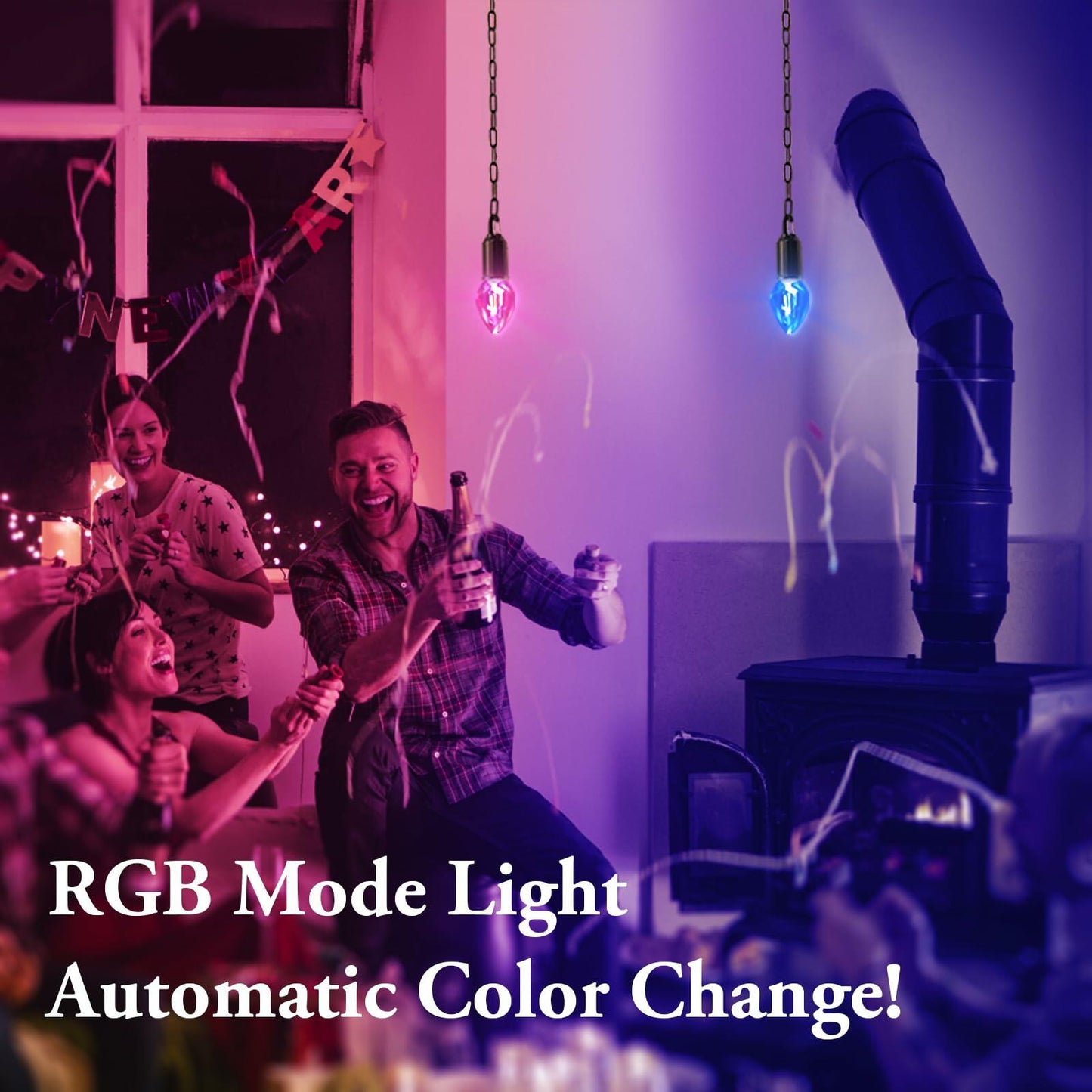 Brighfivey Rechargeable LED Gazebo Light Waterproof Hanging Candle Shape 1 Pack