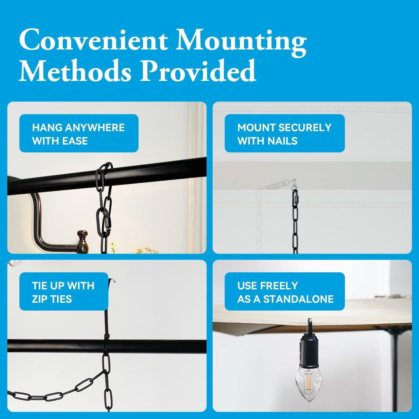 Brighfivey Rechargeable LED Gazebo Light Waterproof Hanging Candle Shape 1 Pack