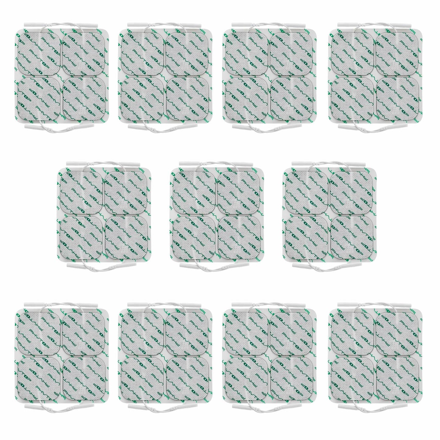 FITOP Tens Unit Electrodes Replacement Pads 44 Pcs White Electrotherapy