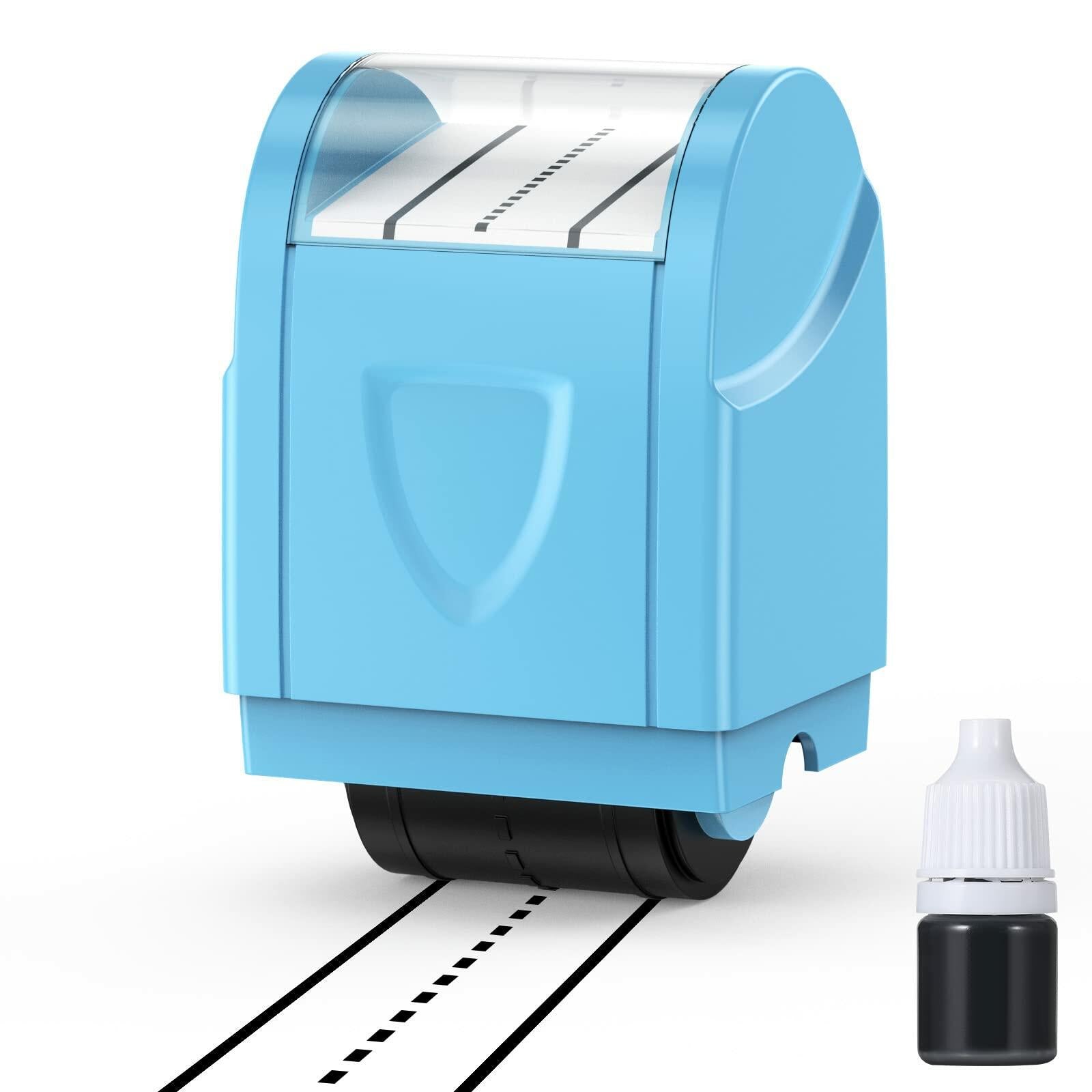 Dashed Handwriting Lines Practice Roller Stamp Self-Inking Red for Teachers