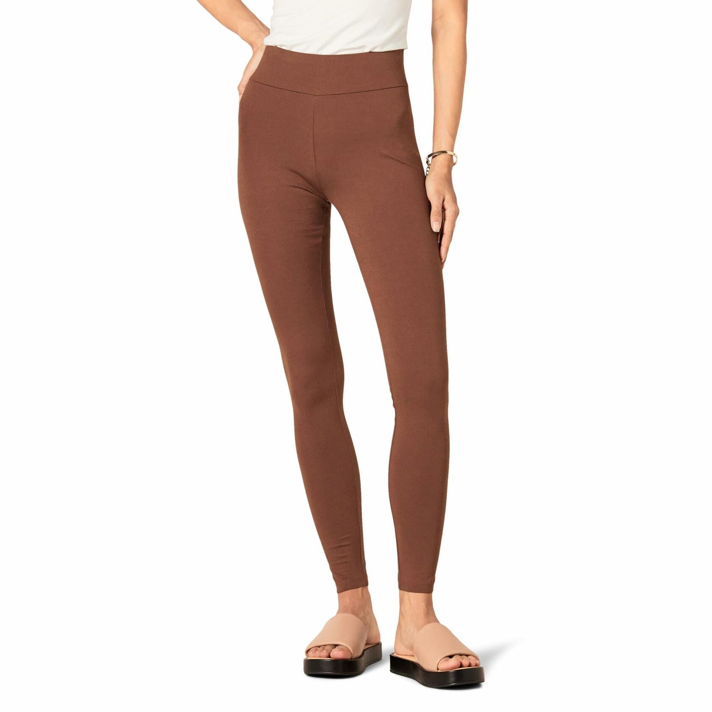 Amazon Essentials Women's Ponte Legging Deep Brown Size M