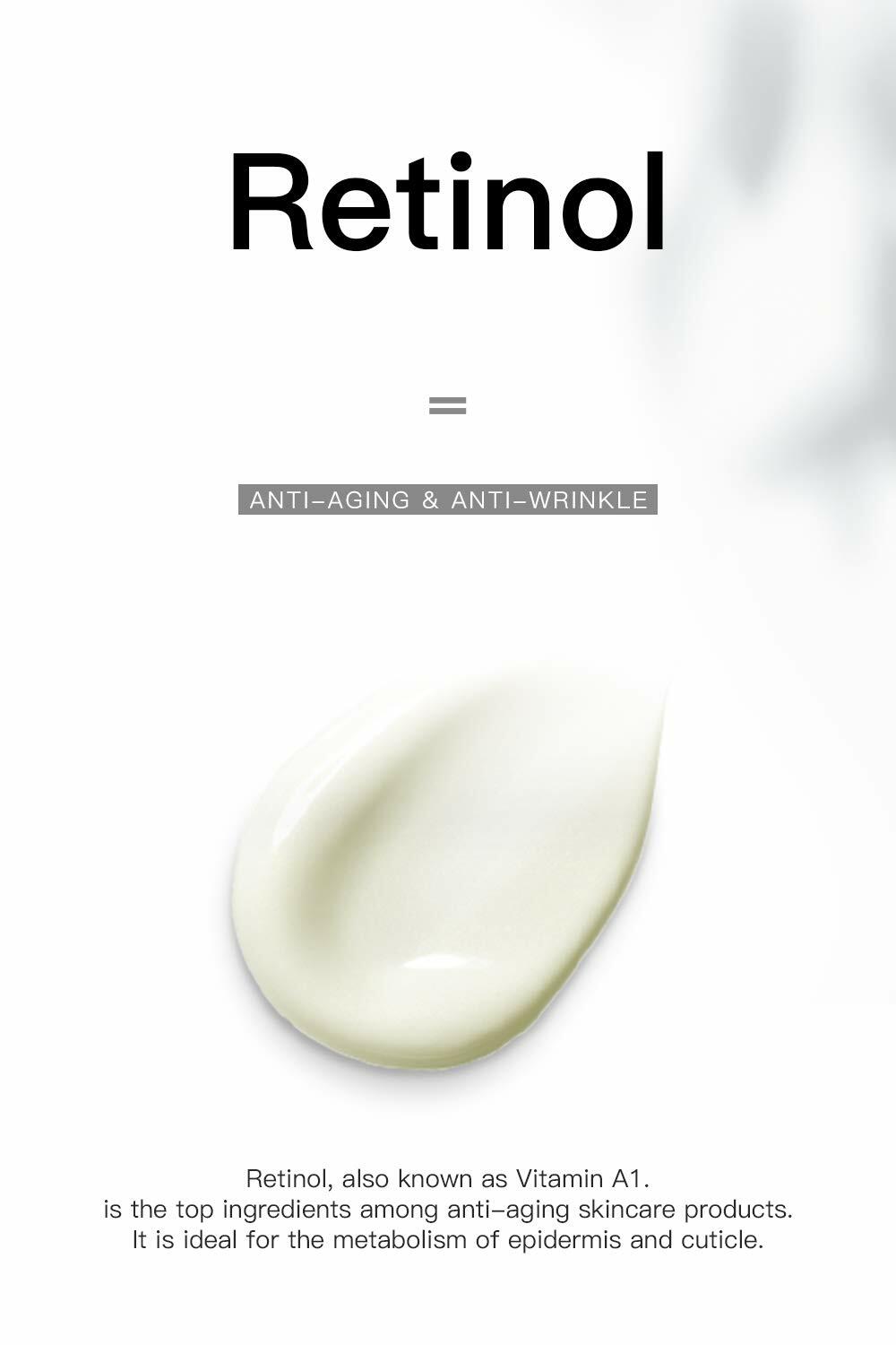 Umran Retinol Anti-Aging Cream 2.5% Hyaluronic Acid Vitamin E 50ml Face Eye