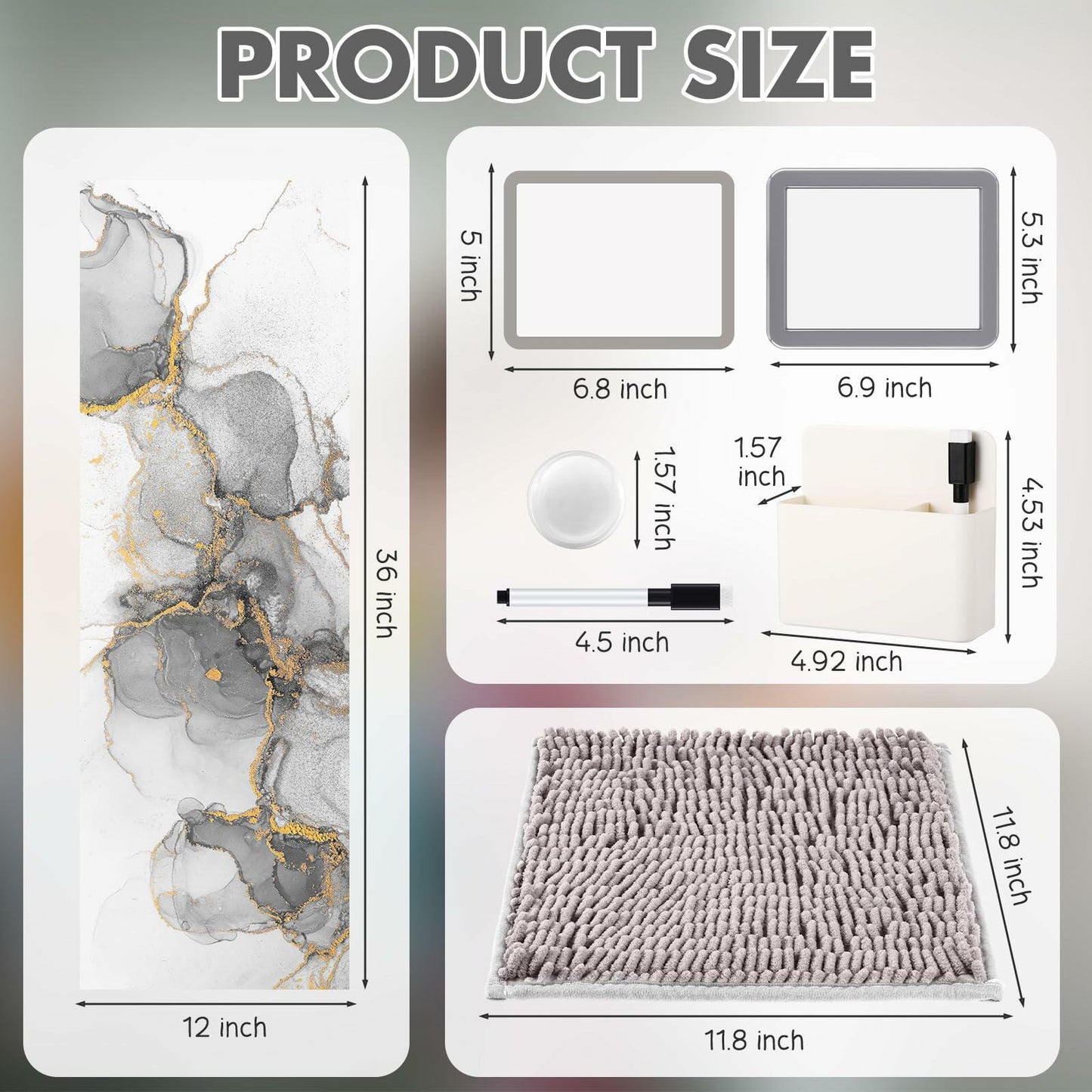 Timgle 8 Pcs Magnetic Locker Set Purple Wavy Style Organizer Accessories