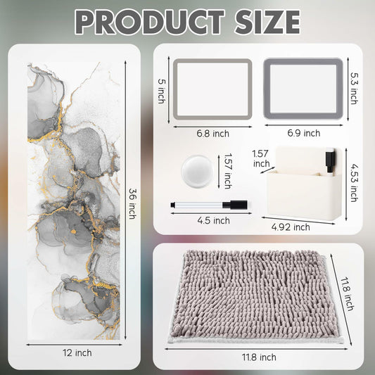 Timgle 8 Pcs Magnetic Locker Set Purple Wavy Style Organizer Accessories