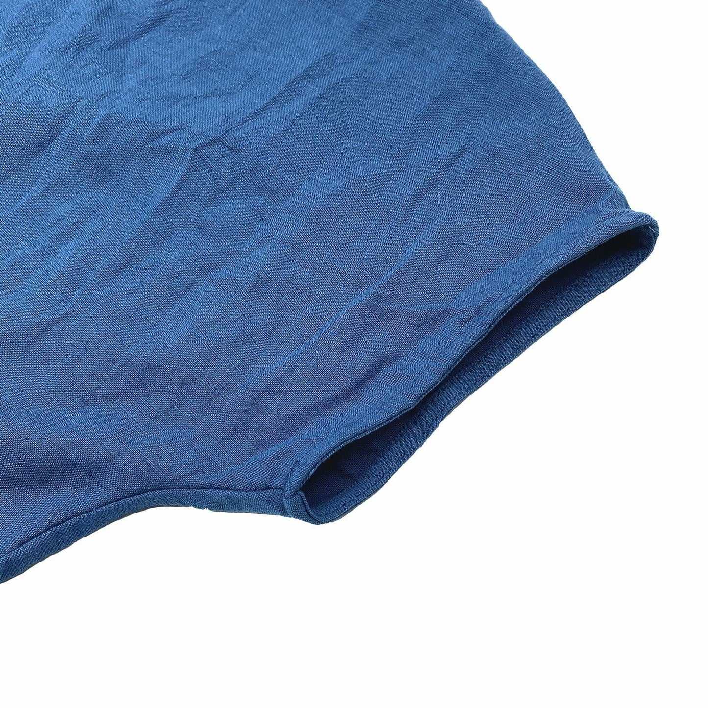 Kubsid Gray Cotton Linen Short Sleeve Casual Beach Dress Size XL