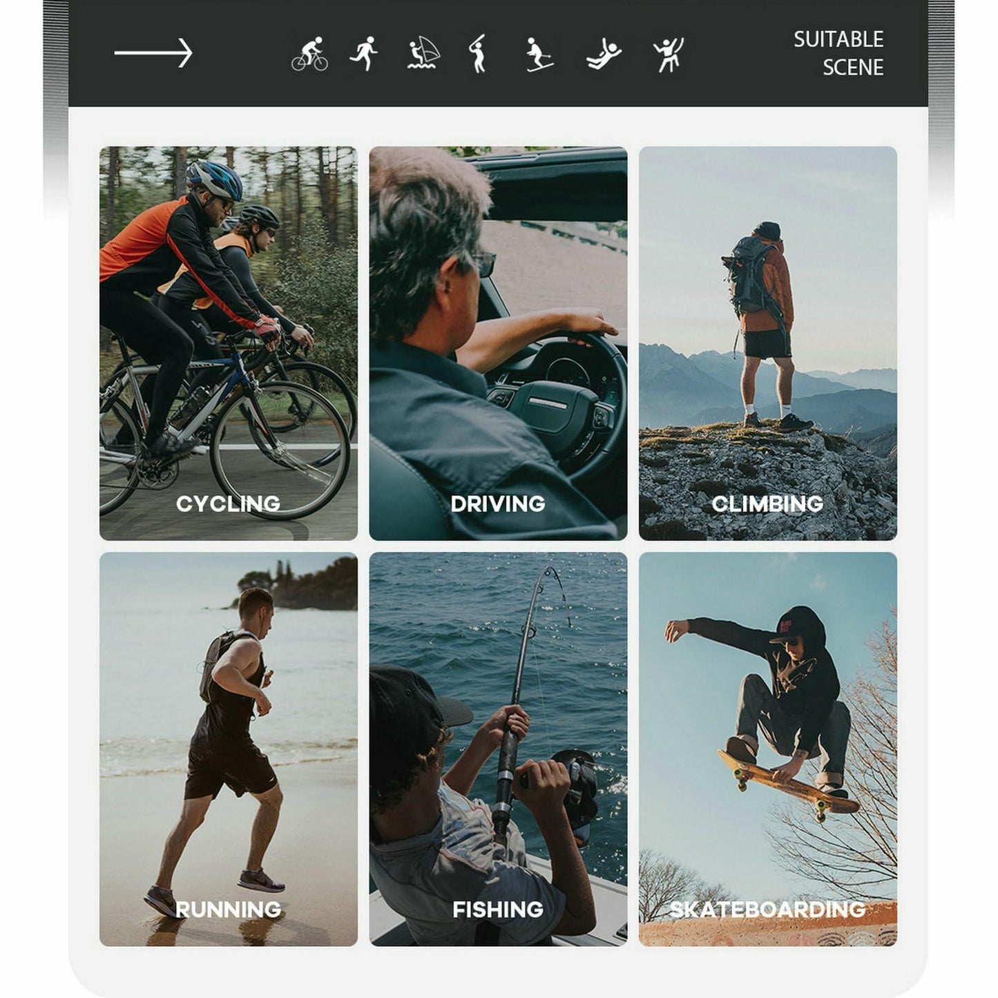 saylicory UV400 Cycling Sunglasses Men Women Adults Youth Two Sizes KY11