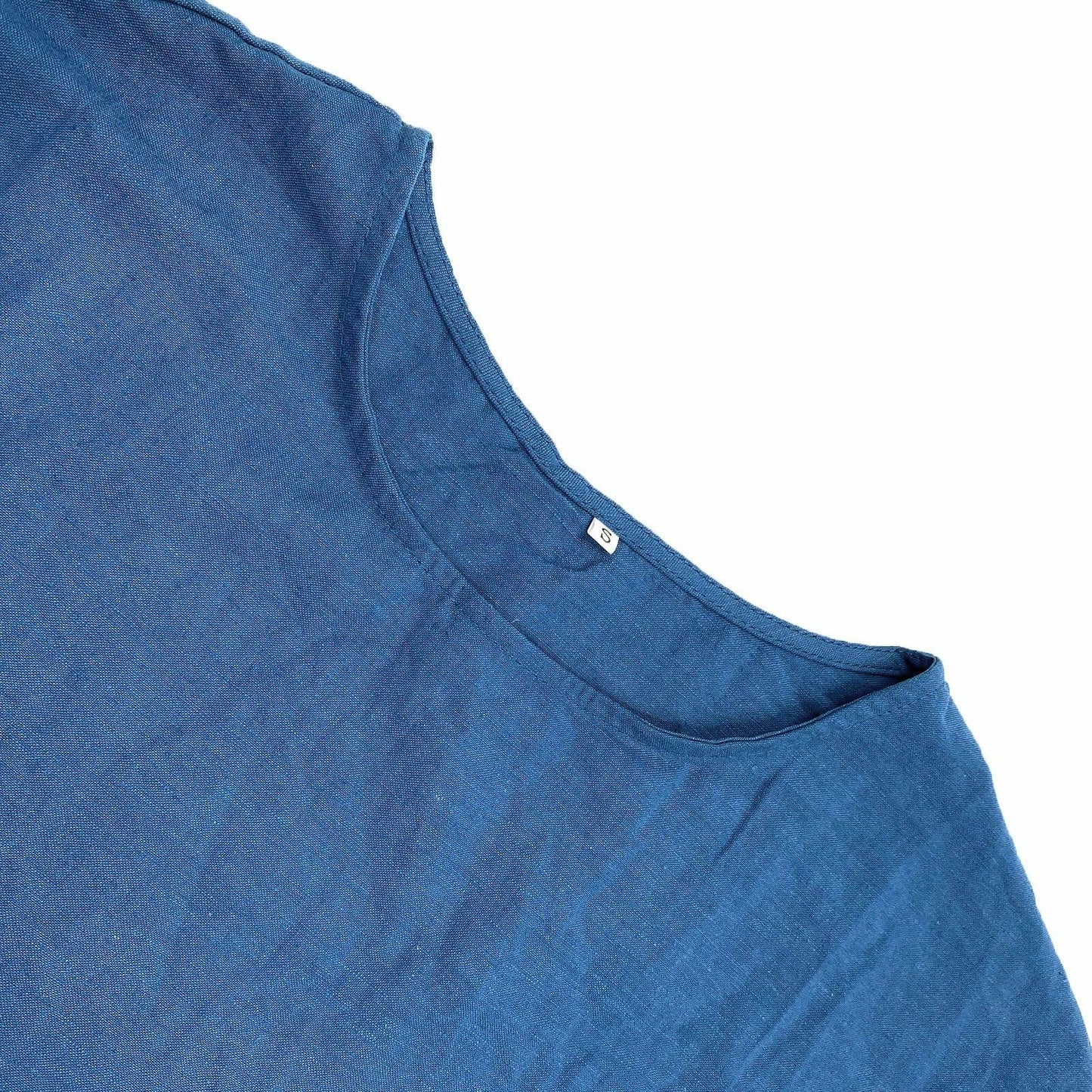 Kubsid Gray Cotton Linen Short Sleeve Casual Beach Dress Size XL