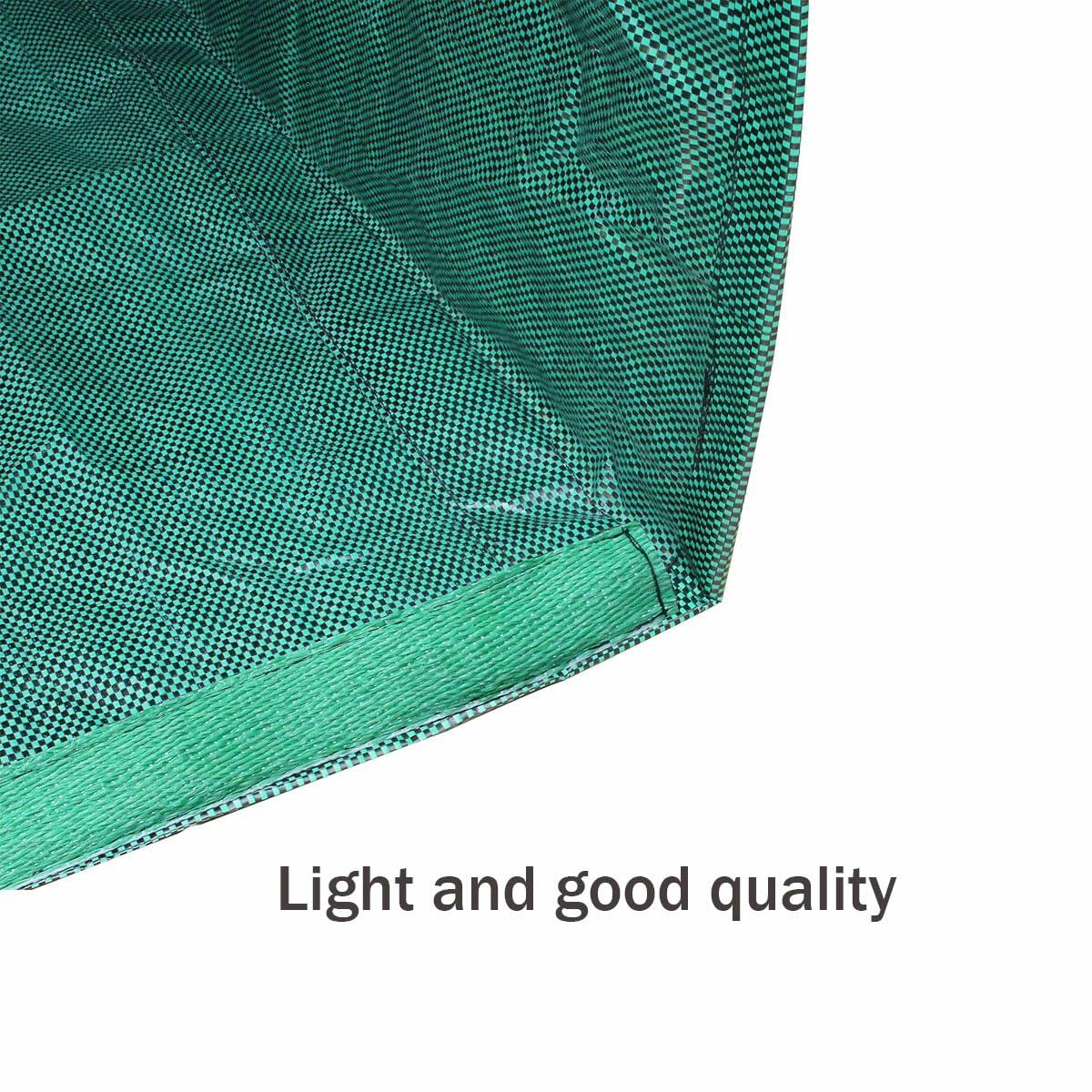 Sheporse 2-Pack 53 Gallon Reusable Garden Bags Green Yard Waste Polyethylene