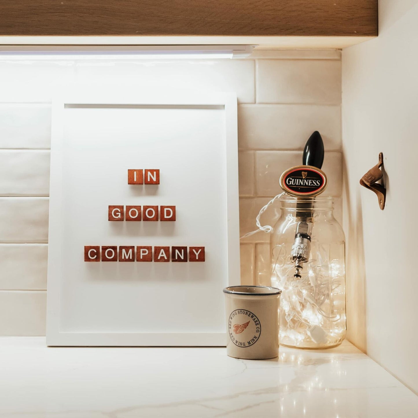 Stiles 16x12 Magnetic Letter Board Wooden Message Board Black Industrial