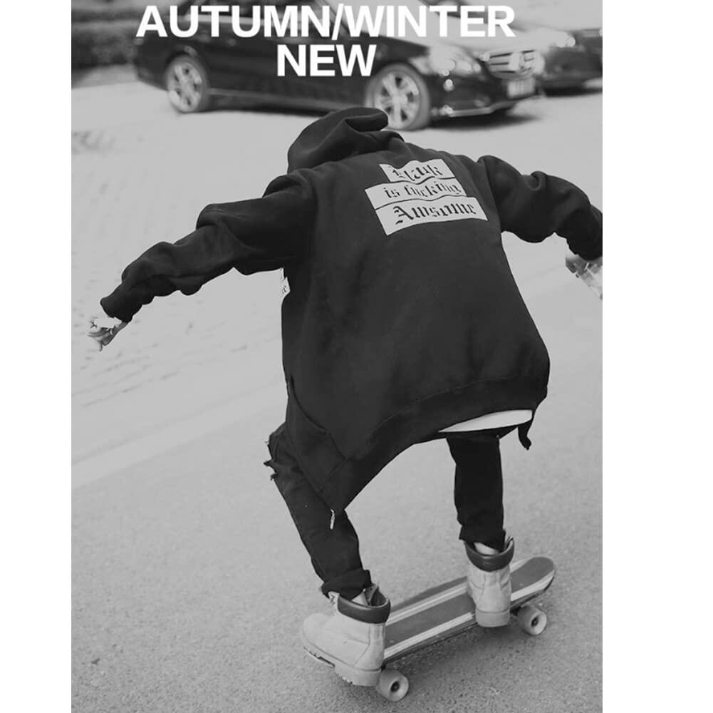 OHSNMAKSL Men's Sherpa Fleece Hoodie Jacket Blue Camo Size XL